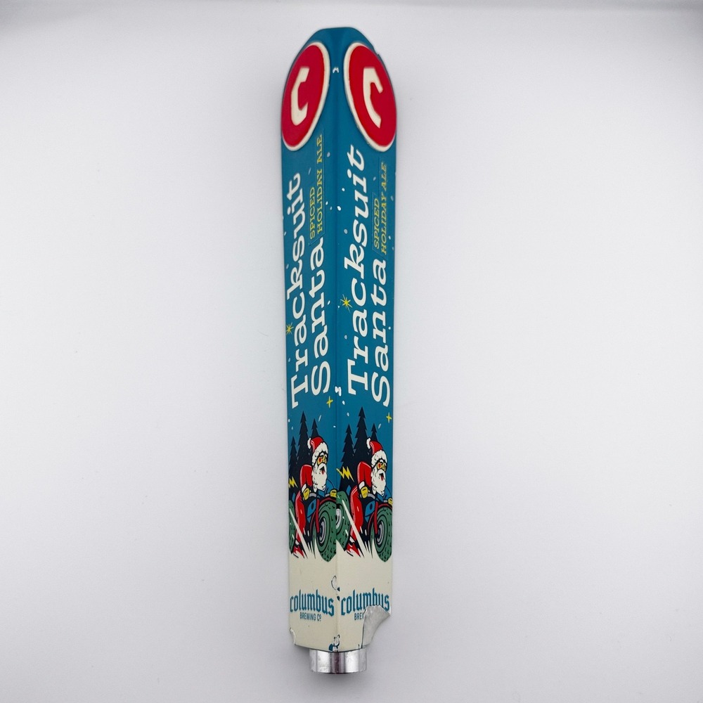 Columbus Brewing Tracksuit Santa Tap Handle Ohio Craft Beer‎ Knob Keg Draft Pull
